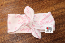 100% Polyester Dye-Pressed Personalized Name Knotted Headband