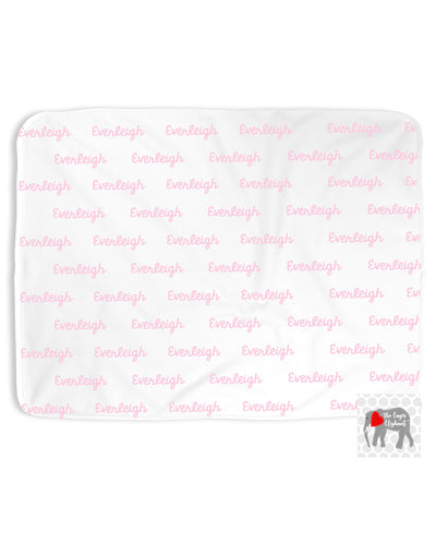 Personalized Name Baby Receiving Blanket