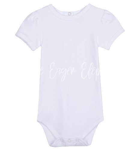 Puff Short Sleeve Baby Girl Onesie