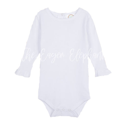 Ruffle Long Sleeve Baby Girl Onesie